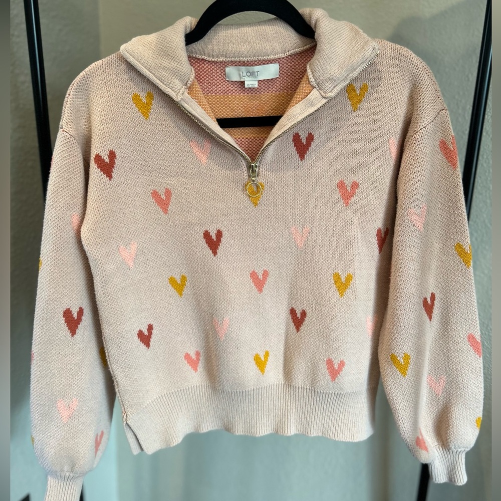 Womens loft heart sweater